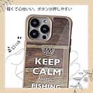【Compos-Case】KEEP CALM AND OF FISHING　木目