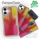 【Compos-Case】エギ柄　タイガーイエロー&ピンク