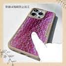 【Compos-Case】エギ柄　ピンクラメ