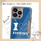 【Compos-Case】I love Fishing Blue