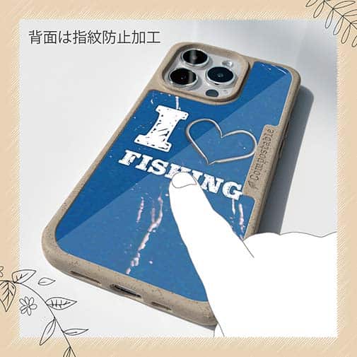 【Compos-Case】I love Fishing Blue