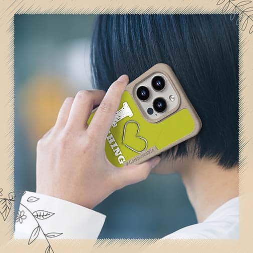 【Compos-Case】I love Fishing Green