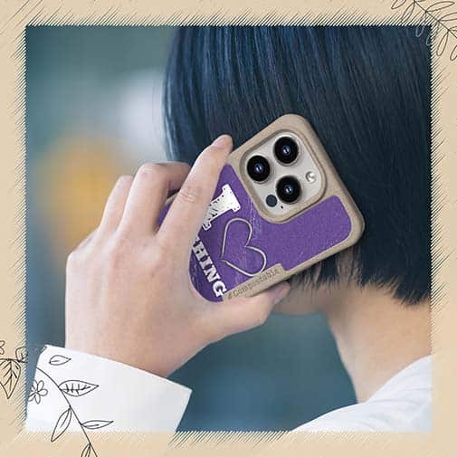 【Compos-Case】I love Fishing Purple