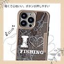 【Compos-Case】I love Fishing　Brown