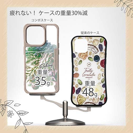 【Compos-Case】ブラックバスのバイト　ペイント風　グリーン