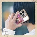 【Compos-Case】ブラックバスのバイト　ペイント風　レッド