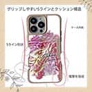 【Compos-Case】ブラックバスのバイト　ペイント風　レッド