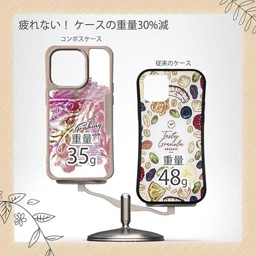 【Compos-Case】ブラックバスのバイト　ペイント風　レッド