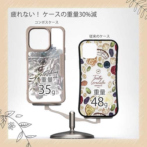 【Compos-Case】ブラックバスのバイト　ペイント風　モノトーン