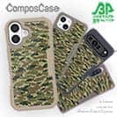 【Compos-Case】ブラックバス　迷彩柄　アーミーカラー
