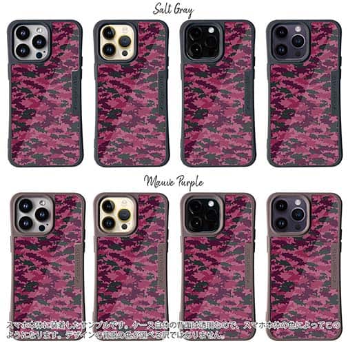 【Compos-Case】ブラックバス　迷彩柄　レッドカラー