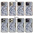 【Compos-Case】ブラックバス　迷彩柄　ライトブルー