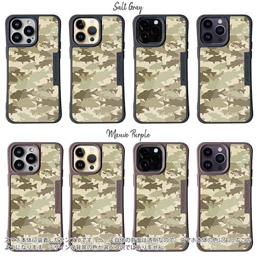 【Compos-Case】ブラックバス　迷彩大柄　ベージュカラー