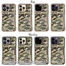 【Compos-Case】ブラックバス　迷彩大柄　ブラウンカラー