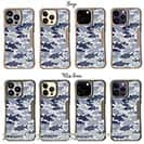 【Compos-Case】ブラックバス　迷彩大柄　ライトブルー