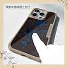 【Compos-Case】タトゥー風昇り鯉　ブルー&ブラック