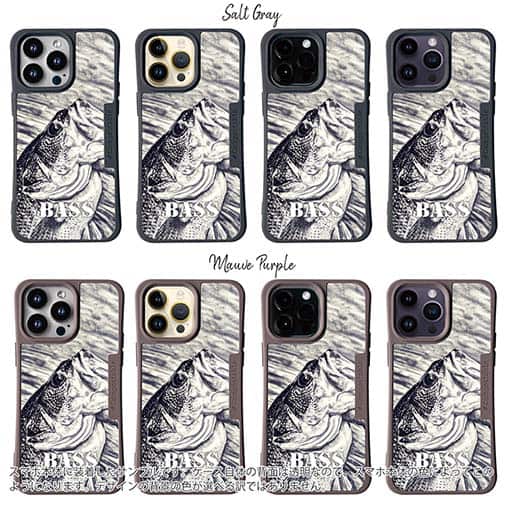 【Compos-Case】ブラックバス　ハンドランディング　モノトーン