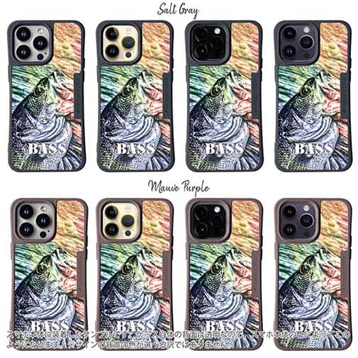 【Compos-Case】ブラックバス　ハンドランディング　カラフル