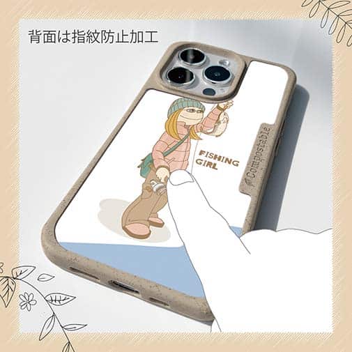 【Compos-Case】釣りガール　イラスト