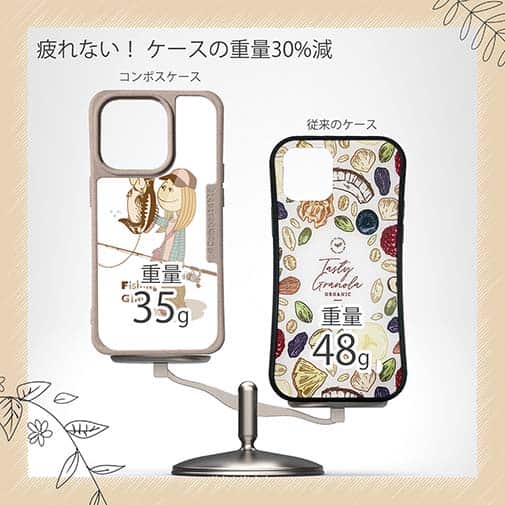 【Compos-Case】釣りガール　イラスト　ブラックバス