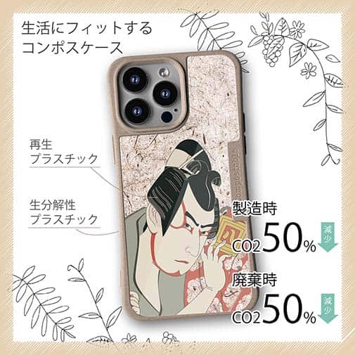 【Compos-Case】浮世絵　歌舞伎役者