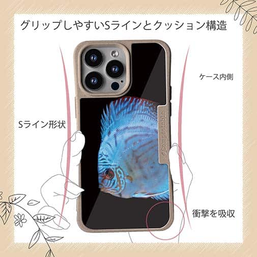 【Compos-Case】ディスカス　ブルー