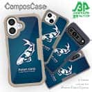 【Compos-Case】錦鯉(アジアン　カープ)　ブルー