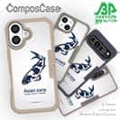 【Compos-Case】錦鯉(アジアン　カープ)　ホワイト