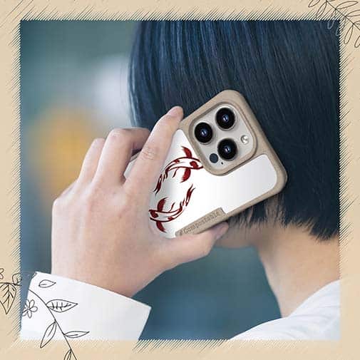 【Compos-Case】錦鯉　紅白　Koi Fish　ホワイト