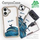 【Compos-Case】コミカルなクジラのイラスト