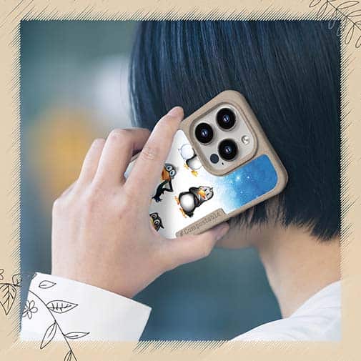 【Compos-Case】キャラクター風　ペンギンのイラスト