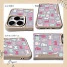 【Compos-Case】おどけた猫のシームレスパターン