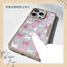 【Compos-Case】おどけた猫のシームレスパターン