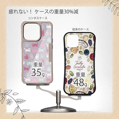 【Compos-Case】おどけた猫のシームレスパターン