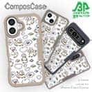 【Compos-Case】ほのぼの猫の手書きイラスト