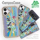 【Compos-Case】赤ワイン　大漁旗スマホケース　シーバス（スズキ）