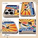 【Compos-Case】赤ワイン　大漁旗スマホケース　キハダマグロ