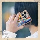 【Compos-Case】赤ワイン　大漁旗スマホケース　キハダマグロ