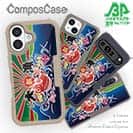 【Compos-Case】赤ワイン　大漁旗スマホケース　マダイ