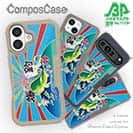 【Compos-Case】赤ワイン　大漁旗スマホケース　シイラ