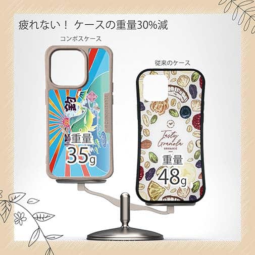 【Compos-Case】赤ワイン　大漁旗スマホケース　シイラ