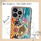 【Compos-Case】赤ワイン　大漁旗スマホケース　カワハギ
