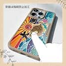 【Compos-Case】赤ワイン　大漁旗スマホケース　カワハギ