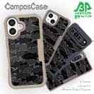 【Compos-Case】ブラックバス　迷彩大柄　ビターブラック