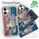 【Compos-Case】赤ワイン　大漁旗スマホケース　ブラックバス