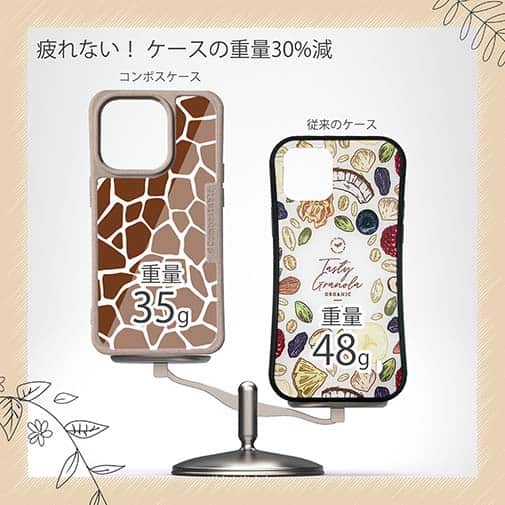 【Compos-Case】アニマル柄(キリン)