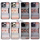 【Compos-Case】ノルディック柄 ブルー&レッド