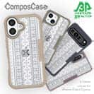 【Compos-Case】ノルディック柄 ライトグレー