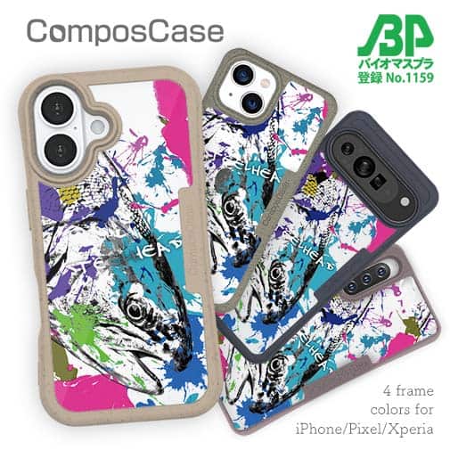 【Compos-Case】ニジマス(スチールヘッド) ペンキペイント