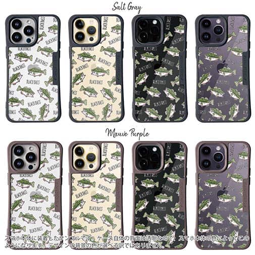 【Compos-Case】【釣りざんまい】ドット絵のブラックバスがいっぱい